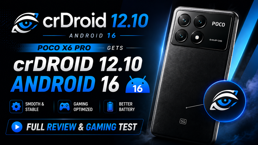 crDroid 12.10 for Poco X6 Pro 5G